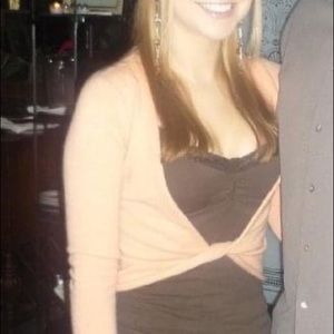 Orange cashmere bebe twist front sweater